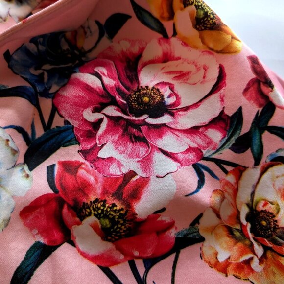 ANOTHER STORY cardigan vest Sz XL FLORAL OFFICE CASUAL BOHO CHIC COQUETTE WOW - Picture 6 of 12